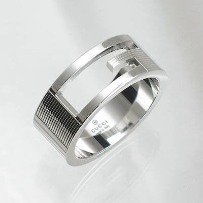 GUCCI@O@032660 09840 8106 BRANDED RING@Vo[